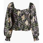 Cleobella Dakota Smocked Ruffle Peplum Long Sleeve Top Size Large Photo 7