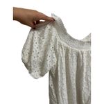 Max and Cleo Isabella Eyelet white mini Dress size Medium Photo 2