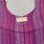 Women's Kate Nilsen Purple Pink Striped Vest Size M Boho hand crafted Size M Photo 1