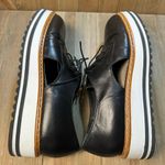 White Mountain Summit x  Leather Oxford Brody Black Platform‎ Loafer sz 39 Photo 1