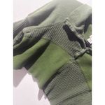 BDG Green Ribbed Cropped Pullover Sweater Snap Collar Raw Hem Size S Photo 2