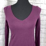 EXPRESS fit and flare Longsleeve v-neck dress purple sz XS Photo 2