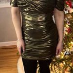 House Of CB  Green Ruched Sweetheart Mini Dress Photo 1