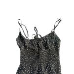 Reformation  Fraise Black Polka Dot Mini Dress Spaghetti Strap Tie Front Smocked Photo 5