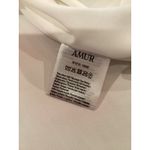 Revolve Amur marlowe long sleeve mini babydoll dress ivory pink watercolor 8 NWT White Photo 7