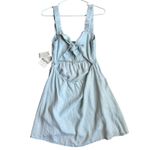 Show Me Your Mumu NWT Show Me Your Mumu Women's Tana Babydoll Tie Dress Size M Shore Light Blue Photo 5