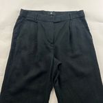 Banana Republic  Black Linen Blend High Rise Relaxed Leg Trouser Pant 14 Photo 1