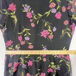 Baby Doll Maxi Dress 12 Kathie Lee Floral A Line CottageCore Y2k Romantic Retro Black Photo 9