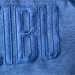 American Eagle Vintage  Malibu Sweatshirt Size Large Denim Blue Fleece R9 Photo 6