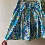 st. john's bay VFloral Skirt A Line y2k ribbon daisy Coquette 90s bright‎ indie sleeve abstract Photo 3