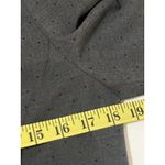 Elle Women’s Size 10 Career Blazer Jacket Gray With Black Polk Dot Single Button Photo 7