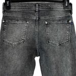 Pilcro and the Letterpress SZ 27 Slim Boyfriend Jeans Mid-Rise Distressed Black Photo 4