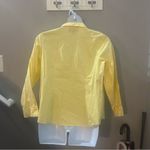 Denim & Co  Pale Pastel Yellow 1X Womens Button Up Shirt Casual Office Photo 1