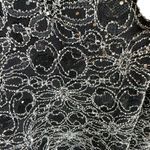 Shannon Ford New York Lace Floral Embroidered 3/4 Sleeve Open Sheer Blouse Sz L Black Size L Photo 2