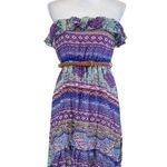 Rue 21 Strapless High Low Summer Sundress Medium w/ Belt Photo 0