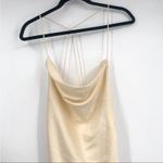 Lovers + Friends Maegan Cowl Neckline Satin Side Ruched maxi Dress NEW MEDIUM Photo 3