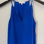 Lavender Brown  Blue Silk Tie Front Cami XS Photo 1