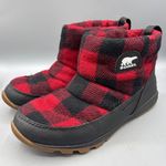 Sorel  Boots Whitney Womens 7  Buffalo Plaid Waterproof Winter  Red Black Photo 0