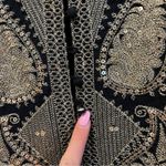 Free People Black & Gold Embellished Sparkly Dress Photo 8