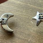 Crescent Silver  moon and Star cuff bracelet Photo 5