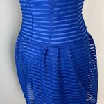 Warren On King Women's Striped Sleeveless Dress Blue Size S Photo 5