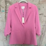 Cinq a Sept Crepe Khloe Blazer in Neon Pink Size 2 Photo 1