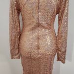 Charlotte Russe  Pink Sequin Bodycon Dress Size Small Sequin Cocktail Dress Photo 6