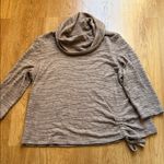 Multiples  Taupe Cowl Neck Sweater Photo 0
