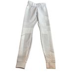 Nike  Court Women's Size XS‎ Tennis Legging Gray White Stripe Compressive Scuba Photo 5