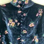 Free People  Womens Be My Baby Navy Blue Velvet Mini Button Back Dress Size 2/XS Photo 11