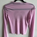 Urban Outfitters  Pink Crop Graphic Blouse Photo 4