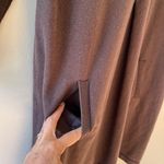 Tyler Boe Sz M Brown Cotton Cashmere Blend Midi Dress Stretch Cowl Neck Size M Photo 5