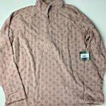Eddie Bauer  Quest 1/4 Zip Raglan Pale Pink Pull Over Size XL MSRP $80 Photo 0
