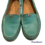 Naturalizer  Hanover Turquoise Leather Slip On Boat Shoes Photo 7