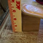 Vince Camuto Womens Jinani Sandal Size 8.5M Beige Faux Suede Wood Block Heel Photo 8