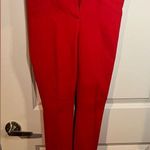 Loft NWT Petites Marisa Skinny Size 00P Red Fitted Slack Professional Pants HTF Photo 2