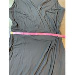 Kookai Wrap Midi Dress 1 Black Glam LBD Night Out Semi Formal Classic Witchy Photo 7