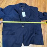 Quince  NWT 100% European Linen Structured Blazer in Deep Navy Size‎ XL Photo 6