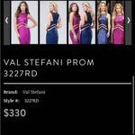 Val Stefani Elegant Navy and Pink Ombré Sequin Prom Dress Blue Size 00 Photo 2