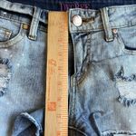 Decree  Jean Shorts Womens Size 11 Blue Cut Off Jeweled Studded Distressed Booty Photo 5