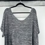 Ava & Viv Women’s Gray Criss-Cross Back Relaxed Slouchy Short Sleeve Tee 4X Photo 1