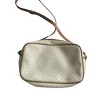 Gucci  Vintage Cream Tan Leather Logo Crossbody Bag Photo 3