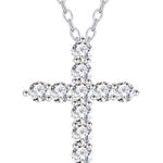 Moissanite Sterling Silver 925 Necklace 1.1CT Photo 0