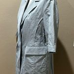 Maison de Maier blue short sleeve button up linen jacket Size 6 Photo 4