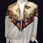 Vintage VTG Womens Three Flaggs Light Jacket Beige Size 12 Photo 1