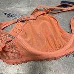 Aerie Coral Semi Sheer Lace Bralette Size 36D Photo 3