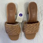 A New Day NWT  tan faux leather heel sandals Photo 1
