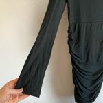 [Me + Em ] Dark Green Long Sleeve Jersey Ruched Dress Photo 7