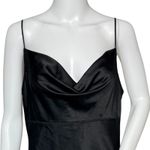 Victoria's Secret  Nightgown Women Large Black‎ Mini Slip Dress Cowl Neck Lingerie Photo 4