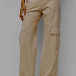 Pull & Bear  Cargo pants Tan Womens size 4 Straight leg Loose fit Casual Relaxed Photo 9